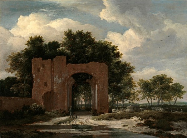A Ruined Castle Gateway by Jacob Van Ruisdael
